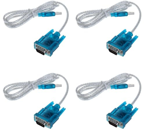 4X DB9 Computer Data Cable DB9 9 Pin VGA Female Cable USB to R232 Interface Data Cable