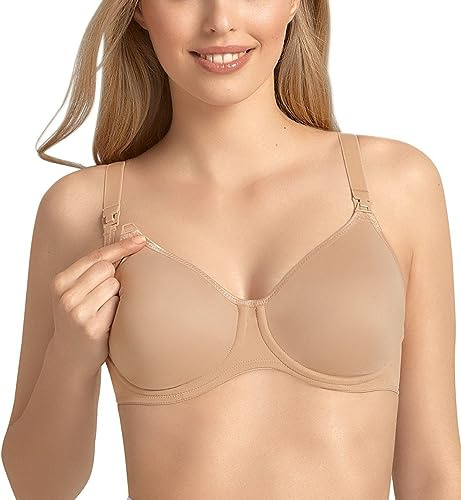 Anita Femme Soutien-gorge Allaitement À Armatures Soutien gorge sp cial maternit , Beige (Peau), 105E EU