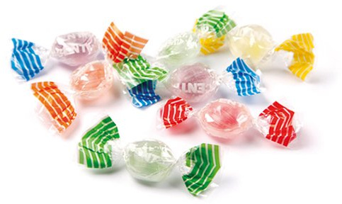 Caramelle alla Stevia Misto Frutta Senza Zucchero g 500 - Dolci grazie all'estratto di Stevia, ai gusti: fragola, arancia, limone, ribes e mela verde