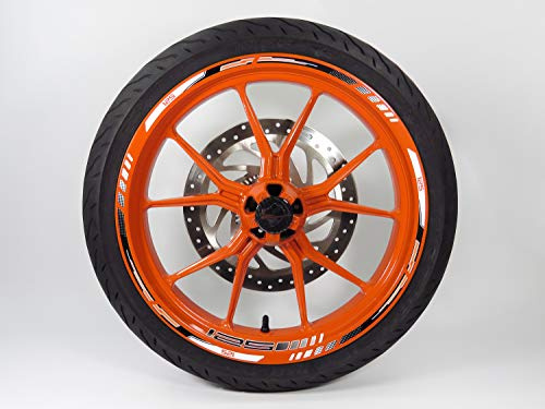 Felgenrand Aufkleber Felgenbett kompatibel mit KTM 125 Duke 710045