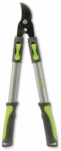 Kinzo Ausziehbare Baumschere 51-78CM - Astschere - 25MM Schnittdicke - Antihaftbeschichtung - 3.5 x 51CM - Stahl - Grün/Grau
