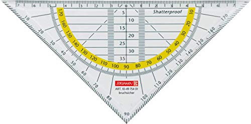 10X BRUNNEN Geometrie-Dreieck 16cm bruchs klar