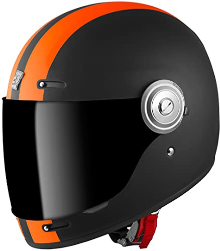 Bogotto V135 D-R2 Helm, schwarz matt/orange, XS