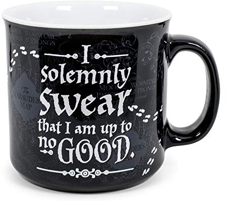 Harry Potter Tazza in ceramica con mappa del malandrino, tazza casual a tema mondo magico per caffè, tè, cacao, bevande calde e fredde, contiene 590 ml