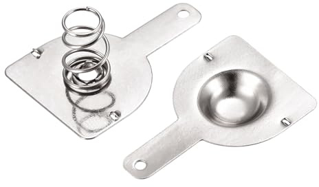 sourcing map Batterie Ressort Plaque 18650 Batterie Contact Nickel Plaque 18.5mmx16mm 10 Ensemble