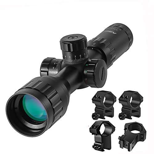 Paike 3-9X32 AOEG Rifle Scope Mil-DOT Reticolo Rosso e Verde DOT Scope Illuminato Ottica di Caccia