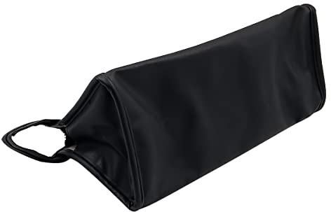 Alnicov PU Leder Reisetasche Tragetasche Universal Aufbewahrungstasche für Dyson Supersonic Haartrockner Haarglätter und Zubehör (Schwarz)