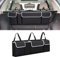 CGEAMDY - Organizador de almacenamiento para coche de tela Oxford, organizador plegable e impermeable con 4 bolsillos, almacenamiento de coche interior, color negro