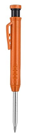 ulafbwur Marqueur porte-mine 2,8 mm solide crayon de charpentier intégré résistant aux rayures Graphite Fonctionnement manuel pour le travail du bois Crayon de marquage pour porte-mine