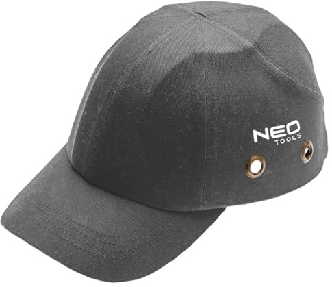 NEO TOOLS Casquette de baseball - Unisexe - Réglable - Rétro - Pour les loisirs - Vintage - Golf - Sport extérieur, Casquette grise avec renfort, 55