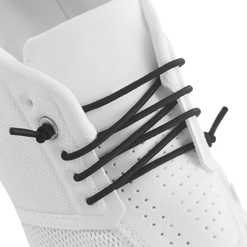 UamGlsob Elastic No Tie Shoelaces for On Cloud Trainers | 2.5mm Thin Round Rubber Stretch Strings, Stretchy Replacement Laces for Kids & Adults Sneakers