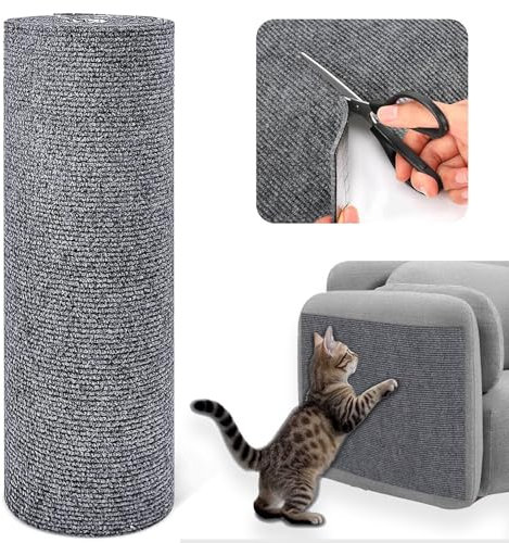 Tapis à Gratter Autocollant pour Chat - Climbing Cat Scratcher DIY Trimmable - Griffoir Auto-adhésif Protège Les Canapés