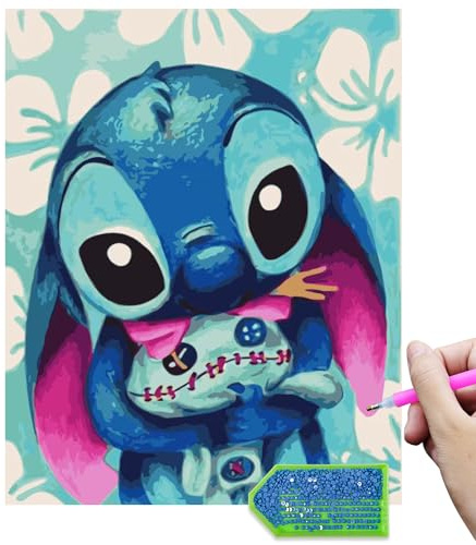 QDUODUO Diamond Painting für Kinder Erwachsene Anfänger, 30x40cm Große 5D Diamant Painting Bilder, Cartoon Diamantmalerei Bastelset, DIY Mosaikherstellung Basteln Kit für Jungen Mädchen ab 6 Jahre