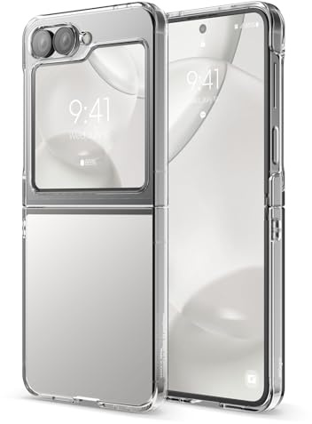 elago Funda Transparente Compatible con Samsung Galaxy Z Flip 7 FE, Z Flip 6 - Recortes Precisos para la Cámara, Diseño Ligero, Cubierta Protectora, PC Transparente Premium, Parachoques Antigolpes
