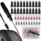 Reifenreparaturset | 40 Pcs Vakuum Reifen Reparatur-Nagel + 1 Schlitz und Kreuzschlitzschraubendreher | Reifenreparaturset Auto, Motorrad, Scooter, 4x4 | Autoreifen Reparaturset | Felgen Reparaturset