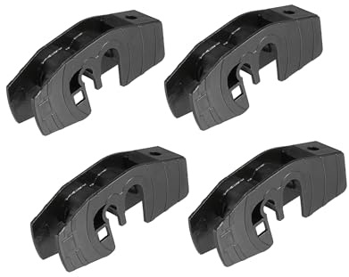 A ABSOPRO Universal Frente Limpiaparabrisas Hoja Brazo Adaptador Clip Tipo-A -4uds Negro Reemplazo de artículo