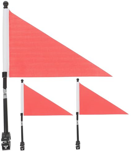 DECOMELODY 3sätze Junge Mädchen Fahrradflagge Verstellbare Sicherheitswimpel Für Fahrräder Langlebig Wetterfest Für Sichere Fahrten Mit Dem Kinderfahrrad Einfach Zu Montieren
