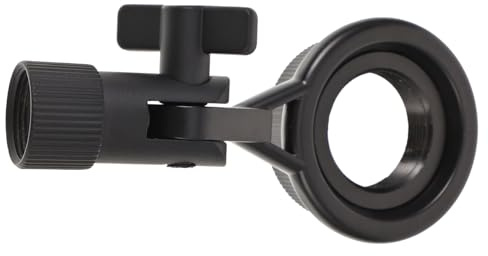 Levemolo Mikrofonhalterung Schwarze Stabile mit 22mm Innengewinde aus Eisen Stoßfeste Antivibrations Mikrofonspinne für Professionellen Studioeinsatz