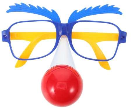 ANDRESLAD Clownbrille Mit Großer Nase Lustige Kostümaccessoires Für Halloween Karneval Und Partys Für Cosplay Fotorequisit Sorgt Für Lacher Und Gute Stimmung