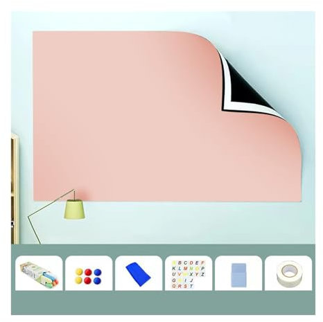 Magnetisches Whiteboard-Papier, trocken abwischbare Blätter für Zuhause, Büro, Spielzimmer, löschbare Vinyl-Tapetenrolle, Nachrichtenbrett, Kreidetafel-Alternative