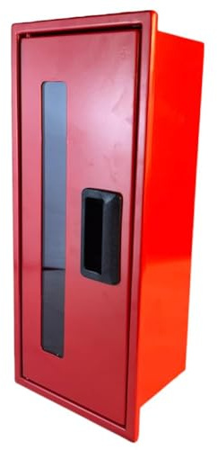 Caja de Extintor de Gran Tamaño 58 cm – hasta 6 kg – Armario Extintor Resistente a la Intemperie – Almacenamiento extintor – Cassetta Extintor montada en la pared – Cassetta de Almacenamiento Visible