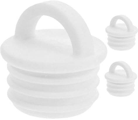 3pcs Rubber Mop Bucket Drain Plug Stopper with Pull Ring