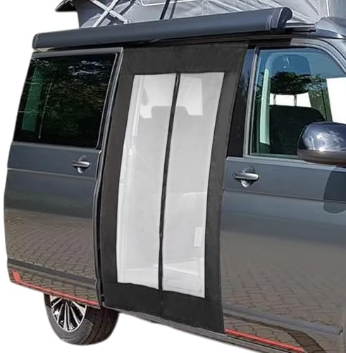 GEARCELL Magnetic Mosquito Net Fit for VW T5 T6 Sliding Door Fly Screen