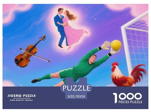 Handball Hölzerne Puzzles Wasserfest 1000-teiliges Puzzle Geschenke Für Erwachsene Spaß Herausfordernde Puzzlespiele