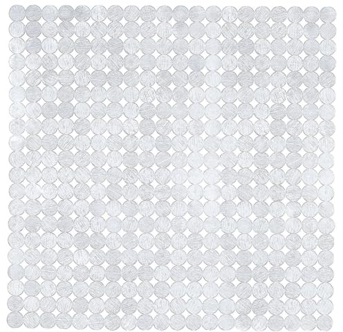 Kleine Wolke Duscheinlage Sign Clear 55 x 55 cm | Kann mit der Schere zugeschnitten werden, Drainage-Löcher für schnellen Wasserabfluss, maschinenwaschbar
