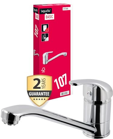 Sanitop-Wingenroth tiado Miscelatore monocomando per lavello cucina | a bassa pressione | Cromato Rubinetto | | Miscelatore monocomando | lavello