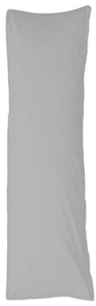 Bellana Seitenschläferkissen Bezug Stillkissen Mako Jersey 40x140 cm Farbe: Silber grau