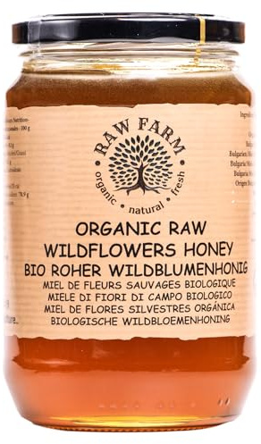 Raw Farm - Roher Bio-Wildblumenhonig, direkt vom Imker 900g