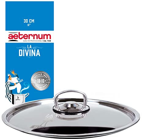 Aeternum La Divina, Coperichio universale, Acciaio Inox, Diametro 30 cm, Acciaio