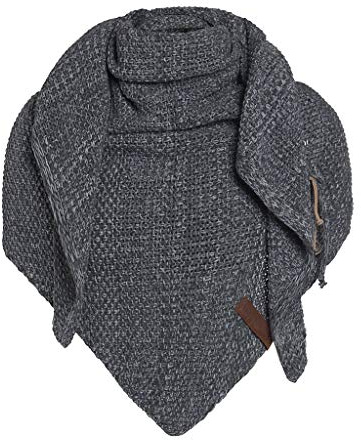 KNIT FACTORY Umhängetuch COCO anthrazit-grau