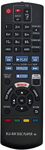 VINABTY N2QAYB001147 Replacement Remote Control Compatible with Panasonic Blu-ray Disc Recorder DMP-UB300EB DMP-UB300EBK DMP-UB400 DMP-UB310 DMP-UB300 DP-UB420 DP-UB320 DMP-UB400EB DP-UB820