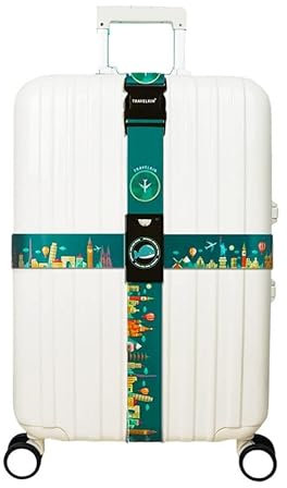 Koffer Gurt Verstellbare Gepäckgurt Farbig Kofferband Kreuz Gepäckband Koffergurt Für Sichere Reisen