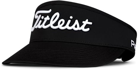Titleist Mens Tour Visor, Black/White