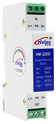 Din Rail 12V 24V 48V 220V AC/DC Power Supply Lightning Surge Protector Arrester SPD Surge Protective Device (Size : 48V DCAC)