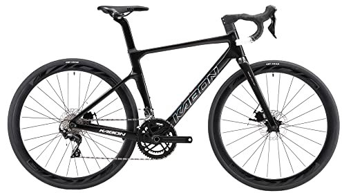 KABON Komplettes Kohlenstoff Rennrad, 700C Carbonfaser-Rahmen Rennrad mit R8000 22 Gang Gruppenschaltung Scheibenbremse Rennfahrrad 28C Reifen Carbon Laufradsatz