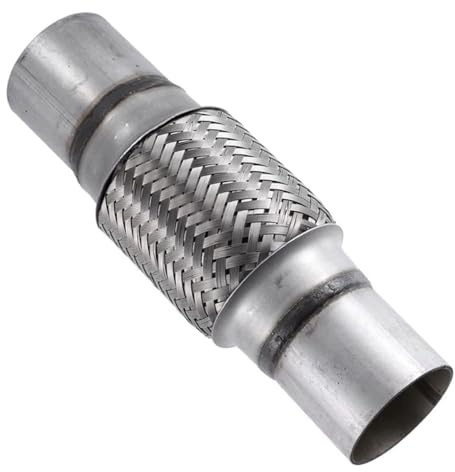 MOCNT Tubo Flessibile di Scarico per Auto 55mm X 100mm/200mm Tubo di Riparazione Giunto Flessibile Acciaio Inossidabile Intrecciato Tubo Flessibile Scarico Marmitta Connettore