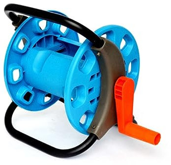 BAZEITFLOW 25m Water Hose Reel Cart and Storage Holder for Garden Use Portable Soft Hose Rack Sturdy Frame and Easy Mobility