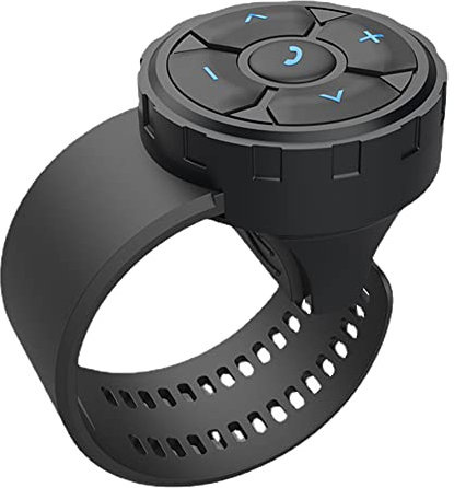 Lonrtesw 1 Pcs Robot Télécommande sans Bluetooth Télécommande Universelle Moto/Vélo Guidon Contrôleur Média Commande Au Volant de Voiture