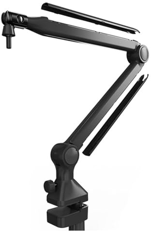 Piceioep Desktop Boom Arm Mikrofon Standhöhe Einstellbarer Rack C Clip Mount Für Büro Und Heimstudio Professionelle Nutzung