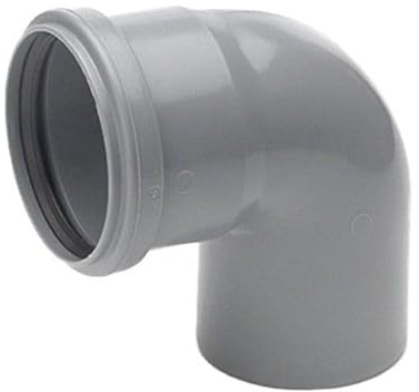HT Bogen DN 75/30° Grau PP Kunststoff | mit Dichtung | Gummidichtung | Abwasser Installation | Kanalrohrsystem | komplettes HT-System