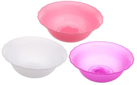Beaupretty Lavabo Rond En Plastique Lot De 3 Multifonction Pour Visage Et Cheveux, Petit Bassin De Lavage Pratique Pour Usage Spa, La Cuisine Et Salon De Beauté