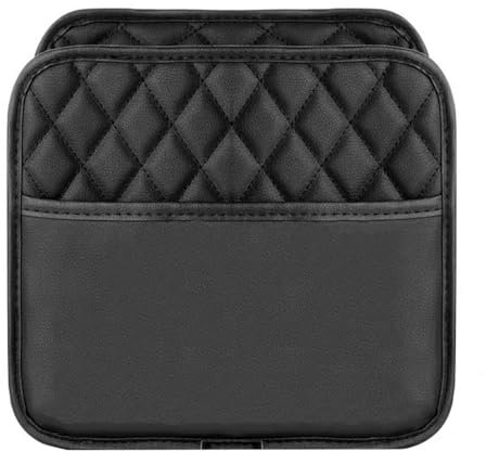 susiodeu Organizador de asiento de coche de cuero sintético para la parte trasera, bolsa de almacenamiento para colgar en el respaldo del asiento.