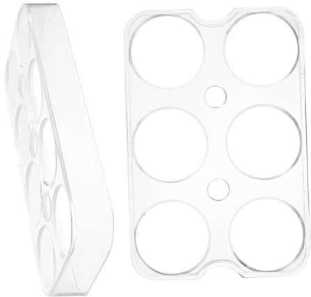 NUOBESTY Portauova per Frigorifero in Plastica, 2 Pezzi, Design Antiscivolo, Facile da Installare e Rimuovere, per Cucina e Frigorifero
