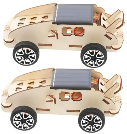 Hohopeti 2pezzi Kit Auto Solare Motori Progetto Scientifico Educativo Puzzle Per Ragazzo Ragazza Guida Passo Passo Inclusa