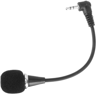 SHINEOFI Micrófono Mini Flexible con Jack para PC Laptop Notebook Cable para Streaming Skype y Chat Línea