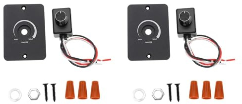 Uikdjgu 2X Dimmer di Luce PWM Compatibile con per Manopola Rotante per Una Facile Installazione RV Experience Dimmer di Luce da 12 V